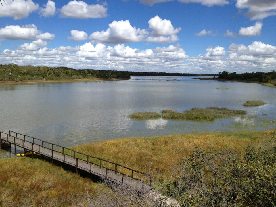 Lagoa natural na reserva de RPPN
